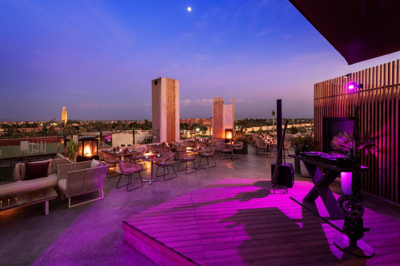 Hivernage Hotel & Spa Марракеш Экстерьер фото The Sky Bar